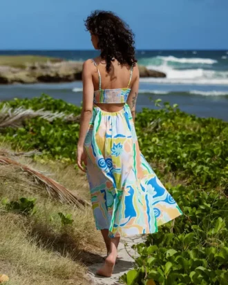 Island Life Midi-Kleid