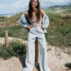 Jade Saltwashed Hose mit elastischem Bund Jade Saltwashed Hose mit elastischem Bund