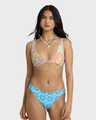 Le Surf Wende-Bikinihose mit niedriger Leibhöhe