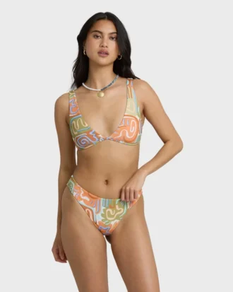 Le Surf Wende-Bikinihose mit niedriger Leibhöhe