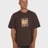 Link Og Kurzarm-Strick-T-Shirt
