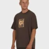 Link Og Kurzarm-Strick-T-Shirt