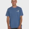 Loner Wave Washed Premium Kurzarm-Strick-Shorts-T-Shirt