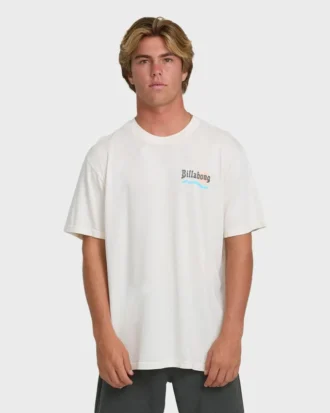 Loner Wave Washed Premium Kurzarm-Strick-Shorts-T-Shirt