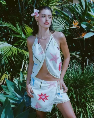 Lottie Hall Gewebtes Tanktop