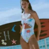 Lottie Hall Sommer-Bandeau-Badeanzug