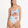 Lottie Hall Sommer-Bandeau-Badeanzug