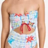 Lottie Hall Sommer-Bandeau-Badeanzug