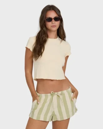 Low Tide Shorts aus garngefärbtem Gewebe