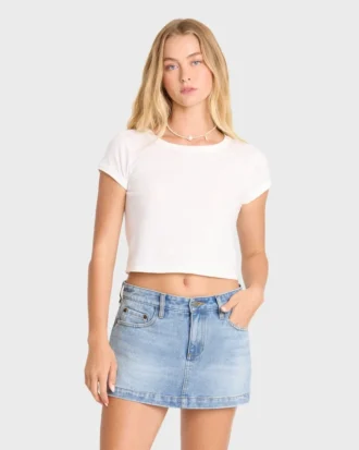 Micro Moment Denim-Hosenrock