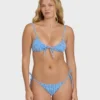 Mini Wave Check Cara Bralette Bikini-Oberteil