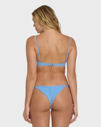 Mini Wave Check Cara Bralette Bikini-Oberteil