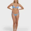 Mini Wave Check Cara Bralette Bikini-Oberteil