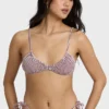 Mini Wave Check Teagan Bralette Bikini-Oberteil