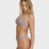 Mini Wave Check Tropic Bikinihose in Größe M