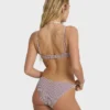 Mini Wave Check Tropic Bikinihose in Größe M