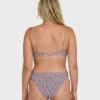 Mini Wave Check Tropic Bikinihose in Größe M