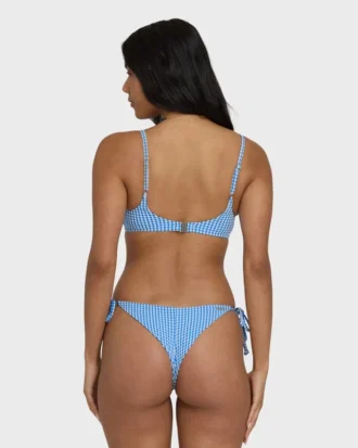Mini-Wellenkariertes Helena-Bikinioberteil mit Bügel