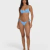 Mini-Wellenkariertes Helena-Bikinioberteil mit Bügel