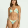 Morning Swell Tanga-Bikinihose mit Bindebändern