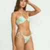 Morning Swell Tanga-Bikinihose mit Bindebändern