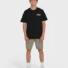 Off Duty Premium Kurzarm-Strick-Shorts-T-Shirt