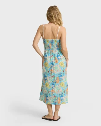 Palm Grove Midi-Kleid