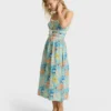 Palm Grove Midi-Kleid