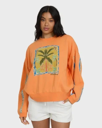 Palm Rio Sweatshirt mit Rundhalsausschnitt