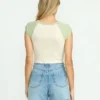 Paradise Kurzarm-Raglan-T-Shirt mit Shorts