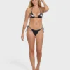 Party Wave Tanga-Bikinihose mit seitlichen Bändern