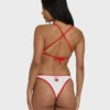 Picnic V Cross-Back Bralette Bikini-Oberteil