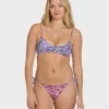 Pretty Wild Ruched V Bralette Bikini-Oberteil