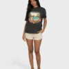Rays of Joy Kurzarm-Strick-T-Shirt