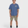 Ripple Premium Kurzarm-Shorts aus Baumwolle mit Grafik