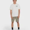 Ripple Premium Kurzarm-Shorts aus Baumwolle mit Grafik