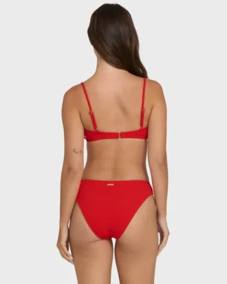 Rising Tide Ruched V Bralette Bikini-Oberteil