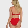 Rising Tide Ruched V Bralette Bikini-Oberteil
