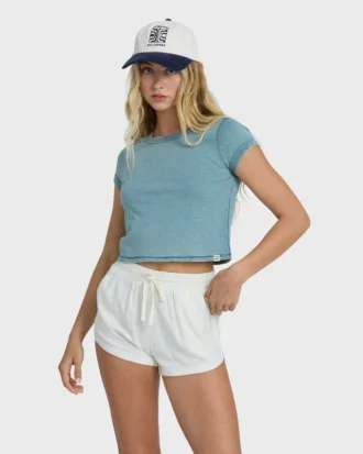 Road Trippin Shorts aus einfarbigem Gewebe