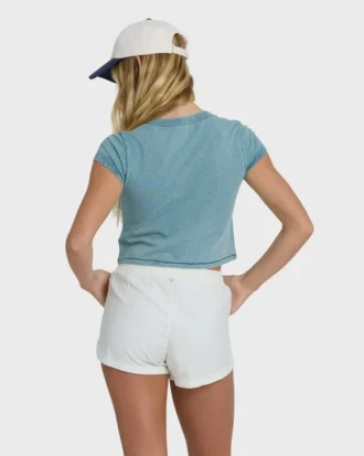 Road Trippin Shorts aus einfarbigem Gewebe