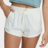 Road Trippin Shorts aus einfarbigem Gewebe