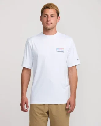 Runner Loose Fit Kurzarm-Surf-T-Shirt für Shorts