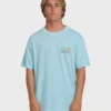 Runner Wave Washed Premium-Kurzarm-T-Shirt aus Baumwolle