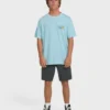 Runner Wave Washed Premium-Kurzarm-T-Shirt aus Baumwolle