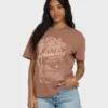 Sand to Surf Kurzarm-Strick-T-Shirt mit Grafik