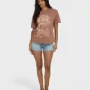 Sand to Surf Kurzarm-Strick-T-Shirt mit Grafik