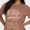 Sand to Surf Kurzarm-Strick-T-Shirt mit Grafik