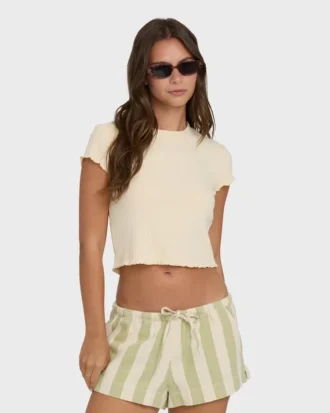 Shelly Kurzarm-Strick-T-Shirt