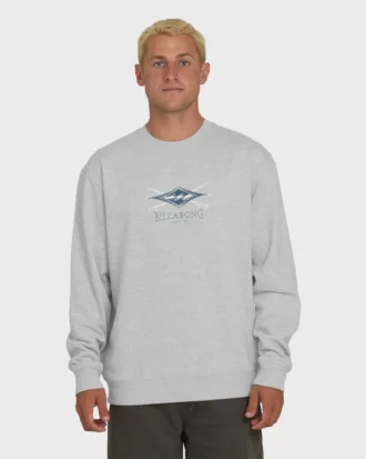 Shortsands Sweatshirt mit Rundhalsausschnitt