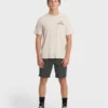 Single Fin Premium-T-Shirt mit kurzen Ärmeln